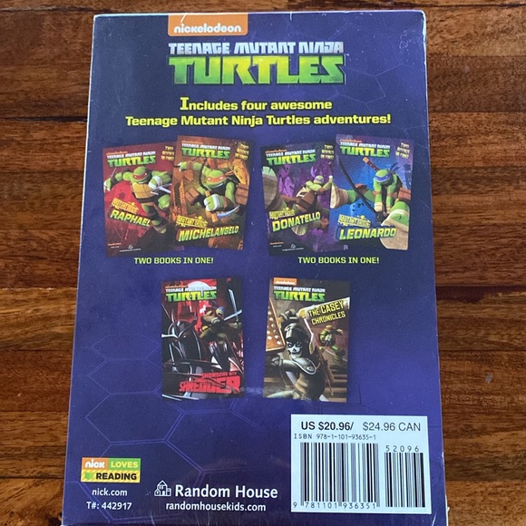 Nickelodeon Teenage Mutant Ninja Turtles box set Collection 1, 4 books, unopened - Picture 4 of 9